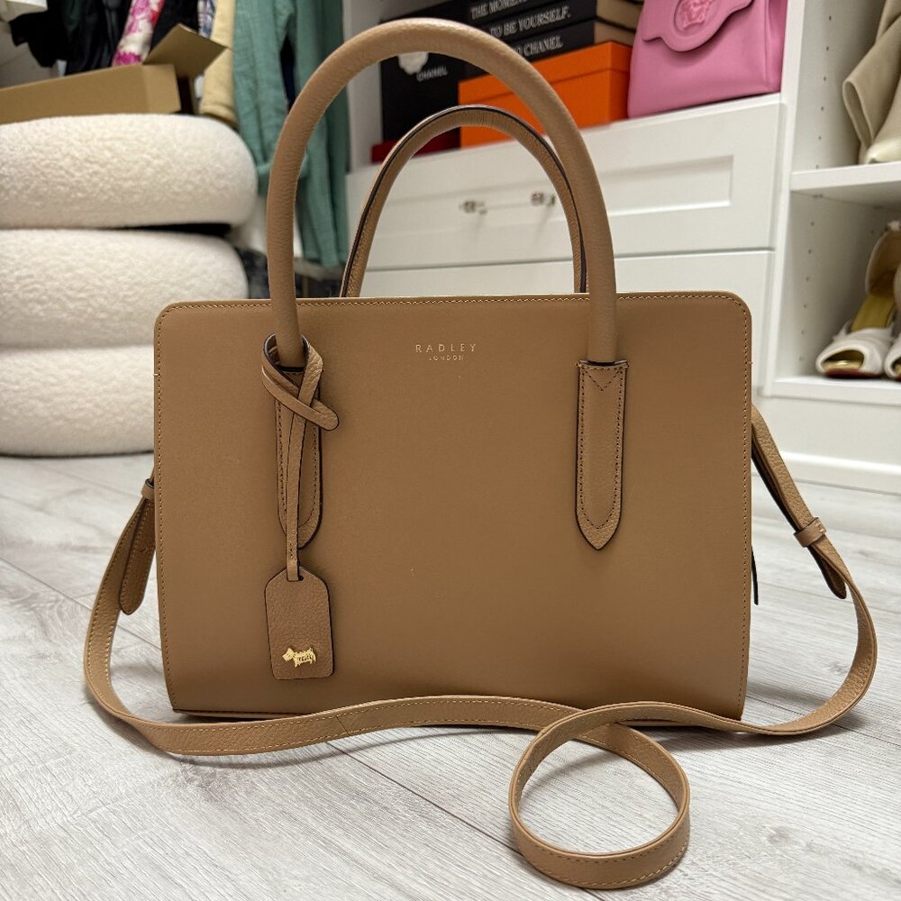 Radley London Bag | Liverpool Street Tan Leather Purse Shoulder / Crossbody Bag